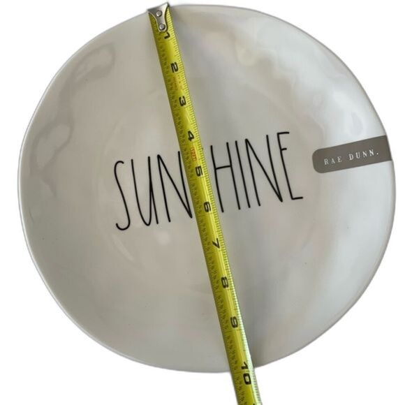 Rae Dunn Sunshine Melamine Plates Set of 5 - Picture 2 of 2